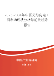 2025-2031年中國無取向電工鋼市場現(xiàn)狀分析與前景趨勢報告
