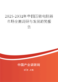 2025-2031年中國(guó)壓敏電阻器市場(chǎng)全面調(diào)研與發(fā)展趨勢(shì)報(bào)告 2025-2031年中國(guó)壓敏電阻器市場(chǎng)全面調(diào)研與發(fā)展趨勢(shì)報(bào)告