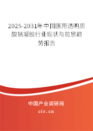 2025-2031年中國醫(yī)用透明質(zhì)酸鈉凝膠行業(yè)現(xiàn)狀與前景趨勢報告 2025-2031年中國醫(yī)用透明質(zhì)酸鈉凝膠行業(yè)現(xiàn)狀與前景趨勢報告