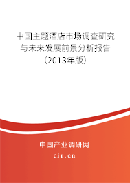 中國主題酒店市場(chǎng)調(diào)查研究與未來發(fā)展前景分析報(bào)告（2013年版）
