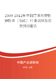 2009-2012年中國丁苯熱塑性彈性體（SBC）行業(yè)調(diào)研及前景預測報告
