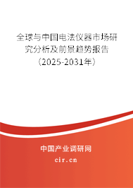 全球與中國電法儀器市場研究分析及前景趨勢報告（2025-2031年）