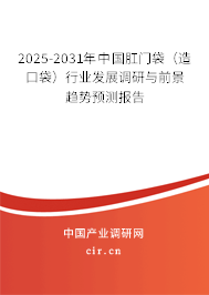2025-2031年中國(guó)肛門袋（造口袋）行業(yè)發(fā)展調(diào)研與前景趨勢(shì)預(yù)測(cè)報(bào)告
