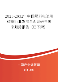 2025-2031年中國燃料電池用碳紙行業(yè)發(fā)展全面調(diào)研與未來趨勢(shì)報(bào)告(已下架) 2025-2031年中國燃料電池用碳紙行業(yè)發(fā)展全面調(diào)研與未來趨勢(shì)報(bào)告(已下架)