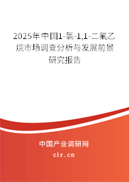 2025年中國1-氯-1,1-二氟乙烷市場調(diào)查分析與發(fā)展前景研究報告 2025年中國1-氯-1,1-二氟乙烷市場調(diào)查分析與發(fā)展前景研究報告