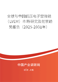 全球與中國低壓電子顯微鏡 (LVEM)市場研究及前景趨勢報告(2025-2031年) 全球與中國低壓電子顯微鏡 (LVEM)市場研究及前景趨勢報告(2025-2031年)
