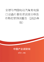 全球與中國電動汽車充電接口設(shè)備行業(yè)現(xiàn)狀調(diào)查分析及市場前景預(yù)測報告（2024年版）