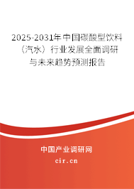 2025-2031年中國碳酸型飲料(汽水)行業(yè)發(fā)展全面調研與未來趨勢預測報告 2025-2031年中國碳酸型飲料(汽水)行業(yè)發(fā)展全面調研與未來趨勢預測報告
