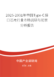 2025-2031年中國Type-C接口芯片行業(yè)市場調研與前景分析報告