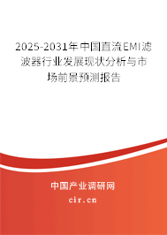 2025-2031年中國直流EMI濾波器行業(yè)發(fā)展現(xiàn)狀分析與市場前景預測報告