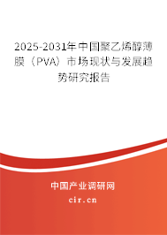 2025-2031年中國(guó)聚乙烯醇薄膜（PVA）市場(chǎng)現(xiàn)狀與發(fā)展趨勢(shì)研究報(bào)告
