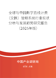 全球與中國數(shù)字直線計費(交換)管理系統(tǒng)行業(yè)現(xiàn)狀分析與發(fā)展趨勢研究報告(2025年版) 全球與中國數(shù)字直線計費(交換)管理系統(tǒng)行業(yè)現(xiàn)狀分析與發(fā)展趨勢研究報告(2025年版)