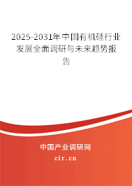 2025-2031年中國有機硅行業(yè)發(fā)展全面調研與未來趨勢報告 2025-2031年中國有機硅行業(yè)發(fā)展全面調研與未來趨勢報告