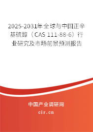 2025-2031年全球與中國正辛基硫醇(CAS 111-88-6)行業(yè)研究及市場前景預(yù)測報告 2025-2031年全球與中國正辛基硫醇(CAS 111-88-6)行業(yè)研究及市場前景預(yù)測報告