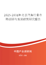 2025-2031年北京汽車行業(yè)市場調(diào)研與發(fā)展趨勢研究報告 2025-2031年北京汽車行業(yè)市場調(diào)研與發(fā)展趨勢研究報告