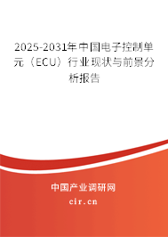 2025-2031年中國(guó)電子控制單元(ECU)行業(yè)現(xiàn)狀與前景分析報(bào)告 2025-2031年中國(guó)電子控制單元(ECU)行業(yè)現(xiàn)狀與前景分析報(bào)告