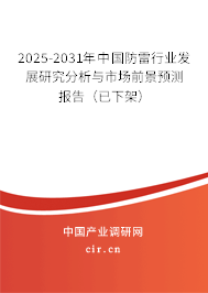 2025-2031年中國防雷行業(yè)發(fā)展研究分析與市場前景預(yù)測(cè)報(bào)告(已下架) 2025-2031年中國防雷行業(yè)發(fā)展研究分析與市場前景預(yù)測(cè)報(bào)告(已下架)