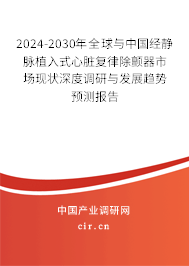 2024-2030年全球與中國經靜脈植入式心臟復律除顫器市場現(xiàn)狀深度調研與發(fā)展趨勢預測報告 2024-2030年全球與中國經靜脈植入式心臟復律除顫器市場現(xiàn)狀深度調研與發(fā)展趨勢預測報告