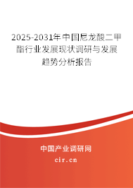 2025-2031年中國尼龍酸二甲酯行業(yè)發(fā)展現(xiàn)狀調(diào)研與發(fā)展趨勢分析報告