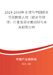 2024-2030年全球與中國膝關(guān)節(jié)置換植入物（膝關(guān)節(jié)假體）行業(yè)發(fā)展全面調(diào)研與未來趨勢分析