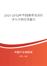 2025-2031年中國重革發(fā)展現(xiàn)狀與市場前景報告