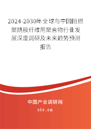 2024-2030年全球與中國阻燃聚酰胺纖維用聚合物行業(yè)發(fā)展深度調(diào)研及未來趨勢預測報告 2024-2030年全球與中國阻燃聚酰胺纖維用聚合物行業(yè)發(fā)展深度調(diào)研及未來趨勢預測報告