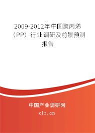 2009-2012年中國聚丙烯(PP)行業(yè)調(diào)研及前景預(yù)測報告 2009-2012年中國聚丙烯(PP)行業(yè)調(diào)研及前景預(yù)測報告
