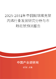 2024-2030年中國玻璃填充聚丙烯行業(yè)發(fā)展研究分析與市場前景預(yù)測報(bào)告