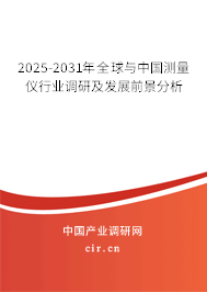 2025-2031年全球與中國測量儀行業(yè)調(diào)研及發(fā)展前景分析 2025-2031年全球與中國測量儀行業(yè)調(diào)研及發(fā)展前景分析