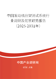 中國發(fā)動機臺架測試系統(tǒng)行業(yè)調(diào)研及前景趨勢報告（2025-2031年）