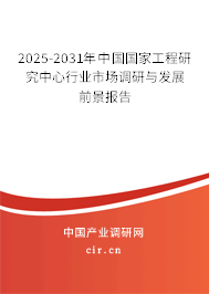 2025-2031年中國國家工程研究中心行業(yè)市場調(diào)研與發(fā)展前景報告 2025-2031年中國國家工程研究中心行業(yè)市場調(diào)研與發(fā)展前景報告