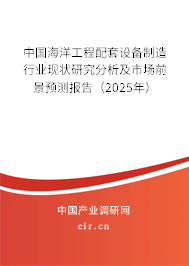 中國(guó)海洋工程配套設(shè)備制造行業(yè)現(xiàn)狀研究分析及市場(chǎng)前景預(yù)測(cè)報(bào)告(2025年) 中國(guó)海洋工程配套設(shè)備制造行業(yè)現(xiàn)狀研究分析及市場(chǎng)前景預(yù)測(cè)報(bào)告(2025年)