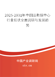 2025-2031年中國云數(shù)據(jù)中心行業(yè)現(xiàn)狀全面調(diào)研與發(fā)展趨勢