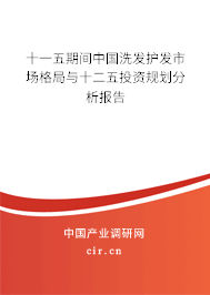 十一五期間中國洗發(fā)護(hù)發(fā)市場格局與十二五投資規(guī)劃分析報告 十一五期間中國洗發(fā)護(hù)發(fā)市場格局與十二五投資規(guī)劃分析報告