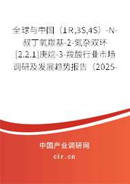 全球與中國（1R,3S,4S）-N-叔丁氧羰基-2-氮雜雙環(huán)[2.2.1]庚烷-3-羧酸行業(yè)市場調研及發(fā)展趨勢報告（2025-2031年）