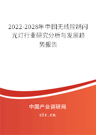 2022-2028年中國無線控制閃光燈行業(yè)研究分析與發(fā)展趨勢(shì)報(bào)告