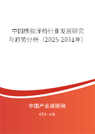 中國橡膠浮橋行業(yè)發(fā)展研究與趨勢分析(2025-2031年) 中國橡膠浮橋行業(yè)發(fā)展研究與趨勢分析(2025-2031年)