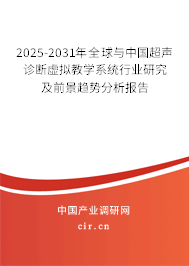 2025-2031年全球與中國超聲診斷虛擬教學(xué)系統(tǒng)行業(yè)研究及前景趨勢分析報(bào)告