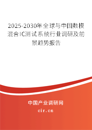 2025-2030年全球與中國數(shù)?；旌螴C測試系統(tǒng)行業(yè)調(diào)研及前景趨勢報告