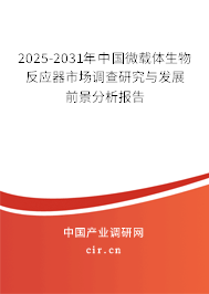 2025-2031年中國微載體生物反應器市場調查研究與發(fā)展前景分析報告 2025-2031年中國微載體生物反應器市場調查研究與發(fā)展前景分析報告