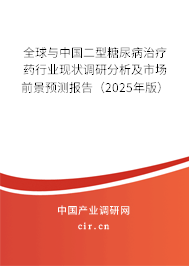 全球與中國二型糖尿病治療藥行業(yè)現(xiàn)狀調(diào)研分析及市場(chǎng)前景預(yù)測(cè)報(bào)告（2024年版）