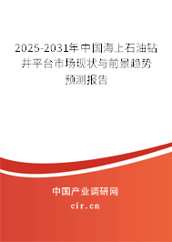 2025-2031年中國海上石油鉆井平臺市場現狀與前景趨勢預測報告