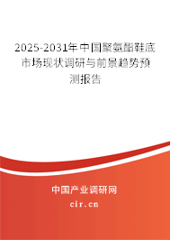 2025-2031年中國聚氨酯鞋底市場現(xiàn)狀調(diào)研與前景趨勢預(yù)測報告 2025-2031年中國聚氨酯鞋底市場現(xiàn)狀調(diào)研與前景趨勢預(yù)測報告