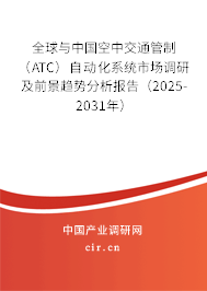全球與中國空中交通管制(ATC)自動化系統(tǒng)市場調(diào)研及前景趨勢分析報告(2025-2031年) 全球與中國空中交通管制(ATC)自動化系統(tǒng)市場調(diào)研及前景趨勢分析報告(2025-2031年)