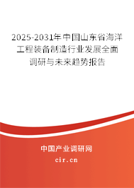 2025-2031年中國山東省海洋工程裝備制造行業(yè)發(fā)展全面調(diào)研與未來趨勢報告 2025-2031年中國山東省海洋工程裝備制造行業(yè)發(fā)展全面調(diào)研與未來趨勢報告