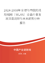 2024-2030年全球與中國(guó)無(wú)線局域網(wǎng)(WLAN)設(shè)備行業(yè)發(fā)展深度調(diào)研與未來(lái)趨勢(shì)分析報(bào)告 2024-2030年全球與中國(guó)無(wú)線局域網(wǎng)(WLAN)設(shè)備行業(yè)發(fā)展深度調(diào)研與未來(lái)趨勢(shì)分析報(bào)告
