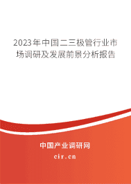 2023年中國二三極管行業(yè)市場調(diào)研及發(fā)展前景分析報告 2023年中國二三極管行業(yè)市場調(diào)研及發(fā)展前景分析報告