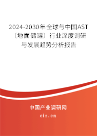 2024-2030年全球與中國AST(地面儲罐)行業(yè)深度調研與發(fā)展趨勢分析報告 2024-2030年全球與中國AST(地面儲罐)行業(yè)深度調研與發(fā)展趨勢分析報告