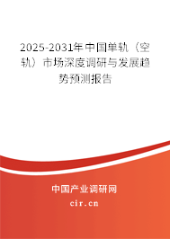 2025-2031年中國(guó)單軌（空軌）市場(chǎng)深度調(diào)研與發(fā)展趨勢(shì)預(yù)測(cè)報(bào)告