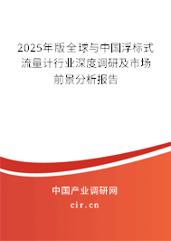 2025年版全球與中國浮標(biāo)式流量計行業(yè)深度調(diào)研及市場前景分析報告